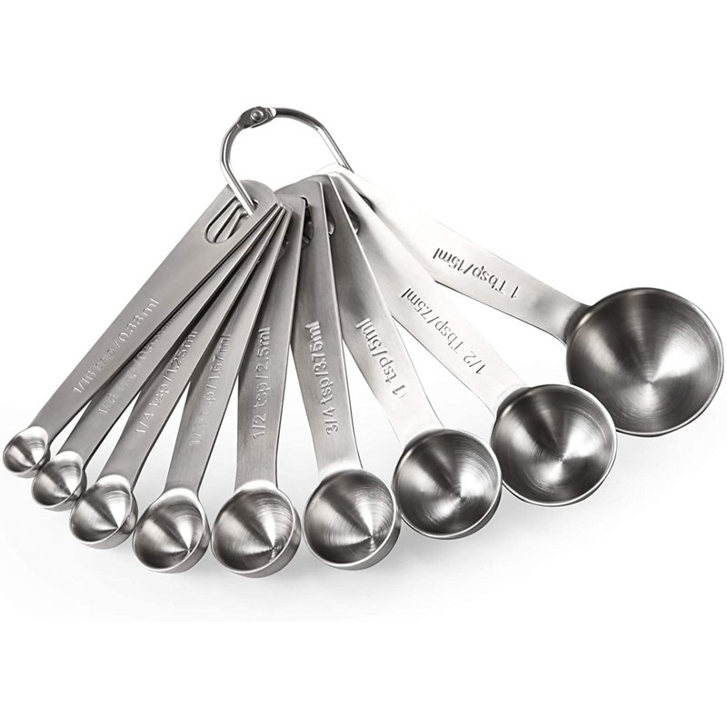 LFA Measuring Spoons 18/8 Stainless Steel Measuring Spoons Set Of 9